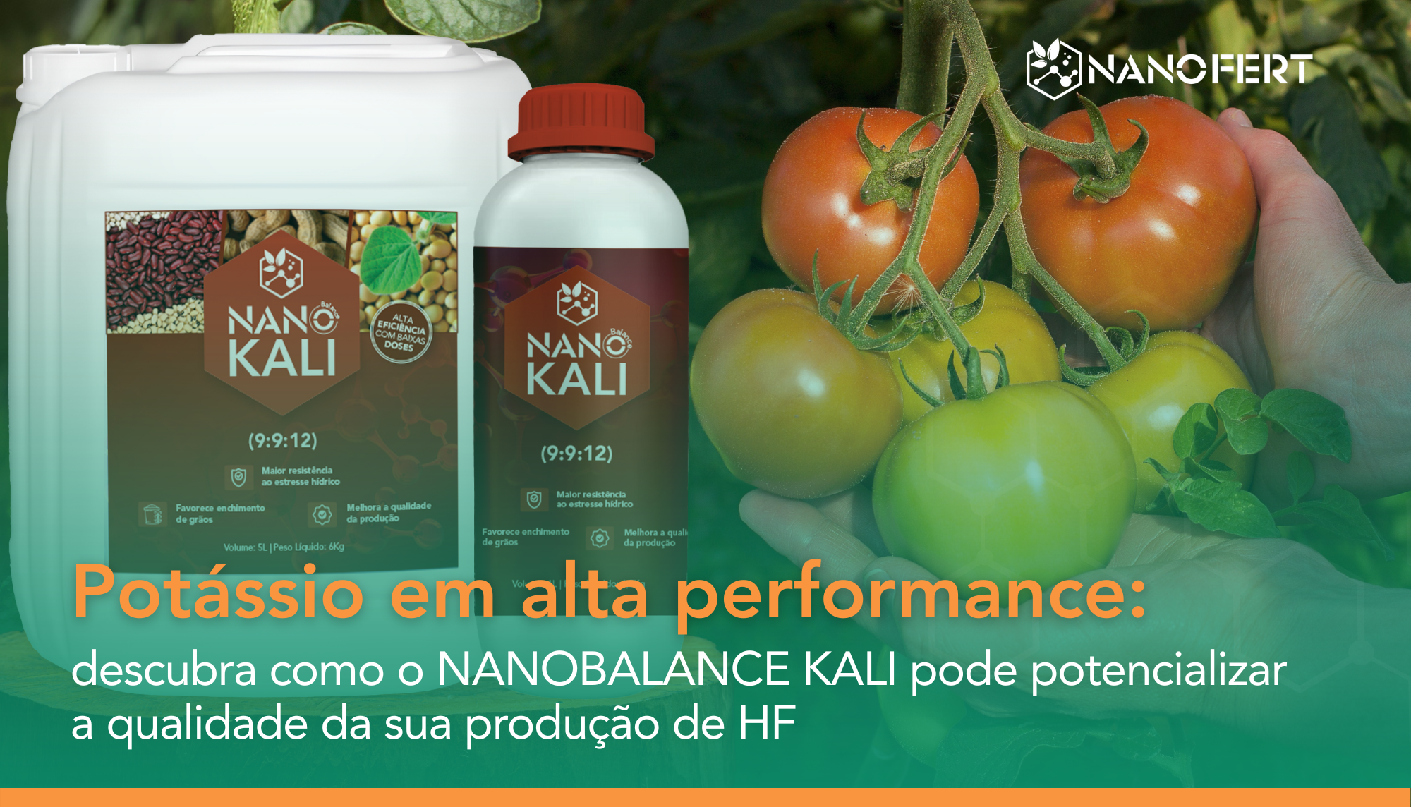 Potassio em alta performance - nanotecnologia